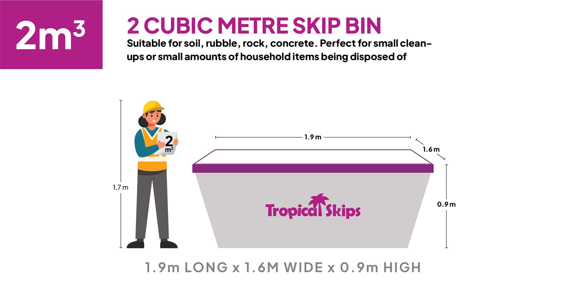 Skip Bins v3 – 2 Cubic Metre